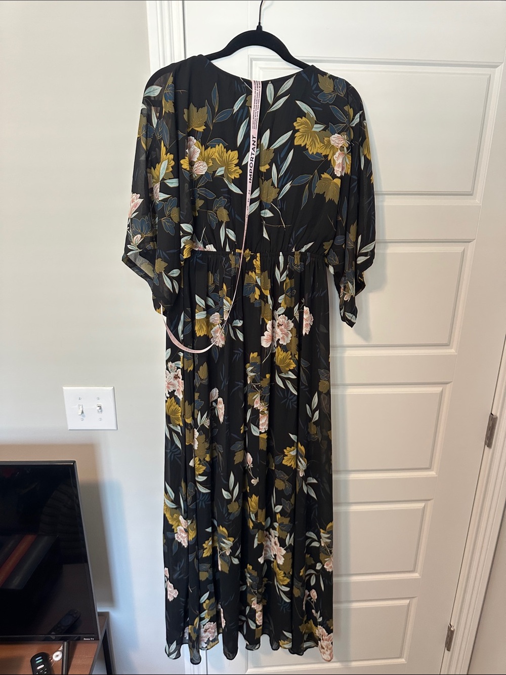 Baltic Born Dark Blue Floral Maxi Dress Size M - Picture 4 of 5